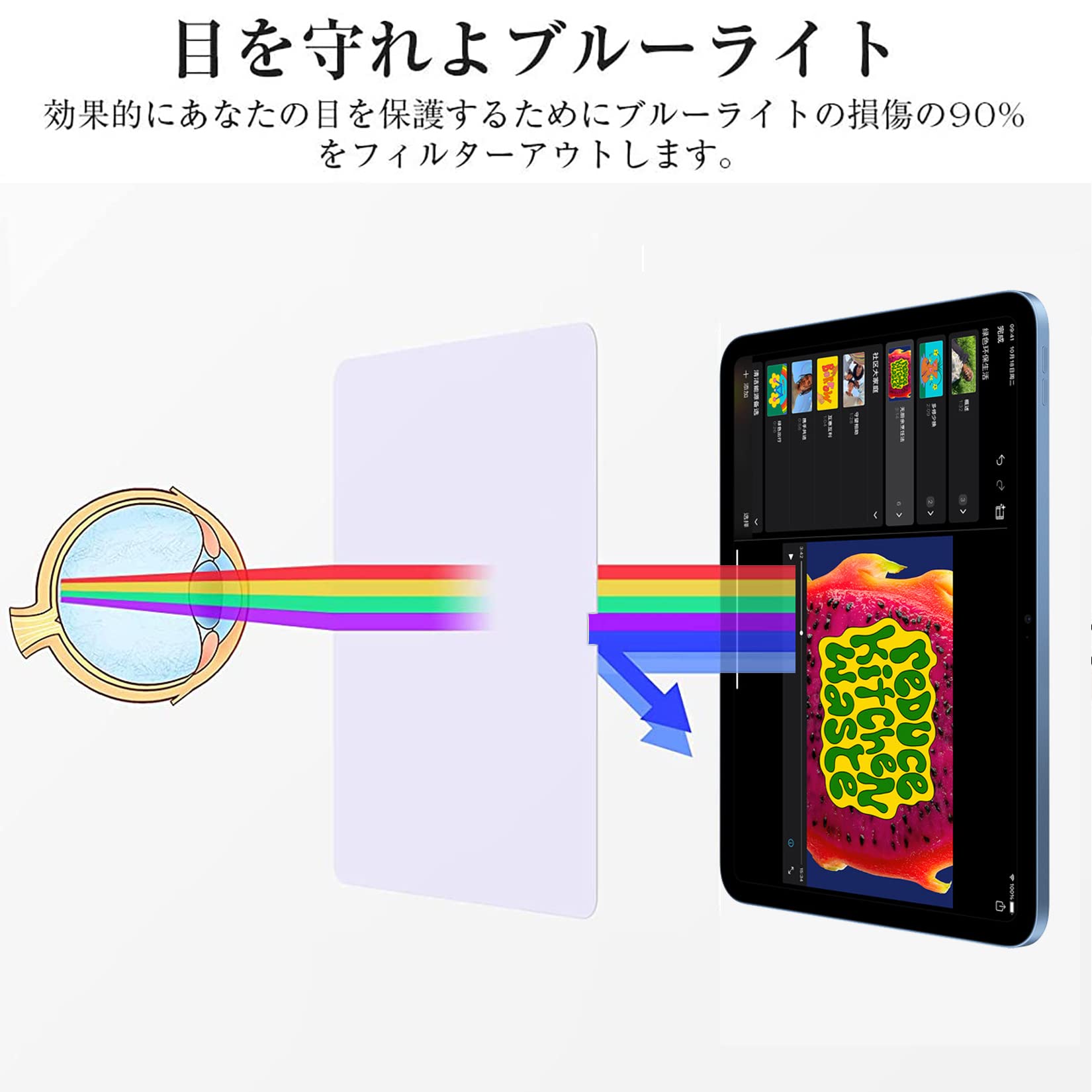 【Apple】iPad 第11世A16 WiFi 128GB ブルー 保護シート Amazon | NIMASO ガラスフィルム iPad 第11世代（A16） 2025 用